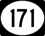 Highway 171 marker