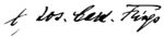 Signature de Joseph Frings