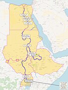 Hydropower dams in the Nile (plus huge dam under construction in Ethiopia)