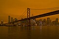 Image 9Smoke from the 2020 California wildfires settles over San Francisco (from Wildfire)