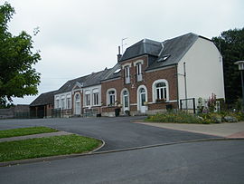 The town hall in Pertain