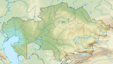 Reliefkarte: Kasachstan