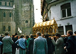Procession Saint-Vincent de Soignies en 1986.