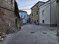 Straßenbild in Susak, Unterstadt