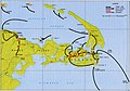 Map Admiralty Islands operations, 29 February to 30 May 1944