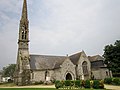 L'église paroissiale Saint-Ergat : vue extérieure d'ensemble depuis le sud-ouest.