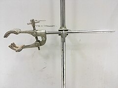 Clamp holder connecting clamp with ring stand