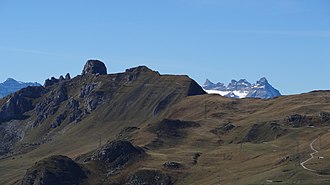 Blick in Richtung Pierre Avoi und Dents du Midi