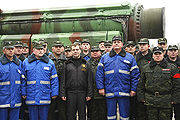 Dmitry Medvedev at Plesetsk Space Launch Centre