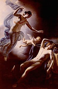 Diana and Endymion (circa 1822) deur Jérôme-Martin Langlois