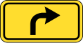 Direction of bypass road (turn right)