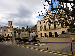 Skyline of San Andrés de Llavaneras