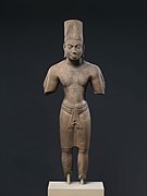 Harihara. Sud Cambodge Fin VIIe-VIIIe s. H. 90 cm. Met