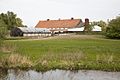 Farm on an artificial mound