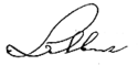 Albert's signature