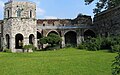 2008 : cloître de l'ancienne abbaye Saint-Bavon de Gand en ruines.