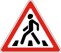 Pedestrian crossing ahead