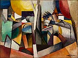 Albert Gleizes, 1914, Paysage Cubiste, oil on canvas, 97 x 130 cm, published in Der Sturm, 5 October 1920