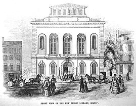 Old building, Boylston St., 1850s