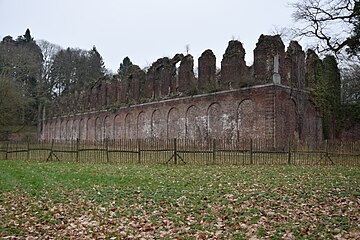 Ruins of the Château of Mariemont today