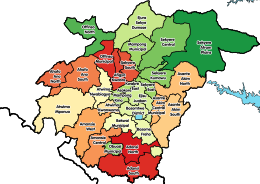 Distretto di Amansie Centrale – Mappa