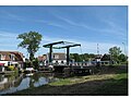 A canal and a drawbridge in Edam.