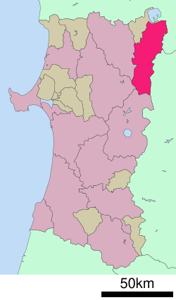 Location of Kazuno