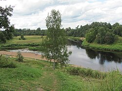 The Lovat River in Kholm, Kholmsky District