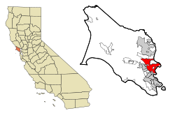 Location in California