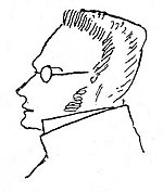 Frīdriha Engelsa zīmēts Makša Štirnera portrets