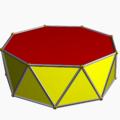 Les bases d'un antiprisma octagonal són octàgons.