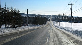 Rhéaume road south of Saint-Denis-de-Brompton.