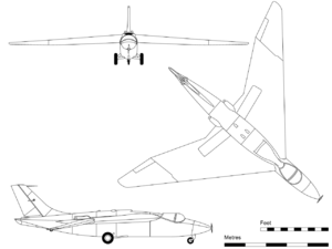 3-view projection of the Short Sherpa.