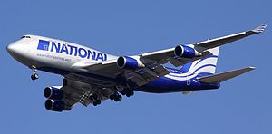 Cargo Boeing 747-428(BCF) of National Airlines cropped
