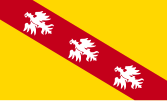 Flagge der früheren Region Lothringen