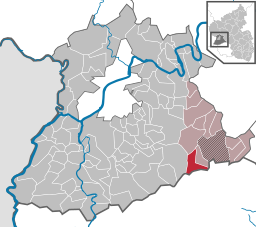 Läget för Grimburg i Trier-Saarburg