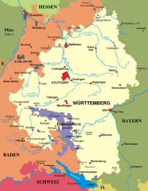 Württembersko v letech 1810–1945