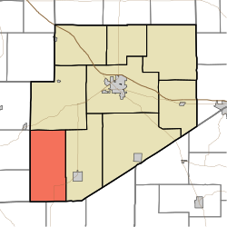 Location of Jackson Township in Decatur County