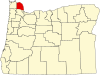 Localização do Condado de Columbia (Oregon)