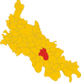 Collocatio finium municipii in Provincia Laudensi.