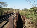 Pontes ferroviárias sobre o Ribeirão Piraí no limite dos municípios de Salto e Indaiatuba