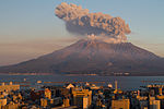 Le Sakurajima, l'un des volcan les plus actif du Japon.