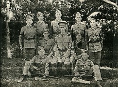 Saltus Grammar School Cadet Corps (later Bermuda Cadet Corps), wearing Austrian side caps, ca. 1901