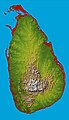 Topographie Sri Lankas