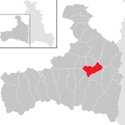 Location within Zell am See district