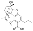 Strukturformel C3-Cannabielsoinsäure B