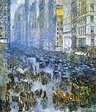 Childe Hassam, Fifth Avenue in Winter (1919)