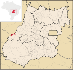 Localização de Aragarças em Goiás