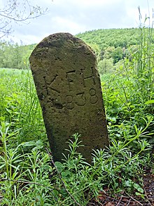 Historischer Grenzstein westlich von Vernawahlshausen