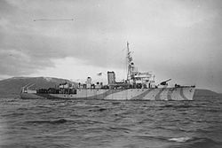 Algerine-luokan miinanraivaaja HMS Mutine